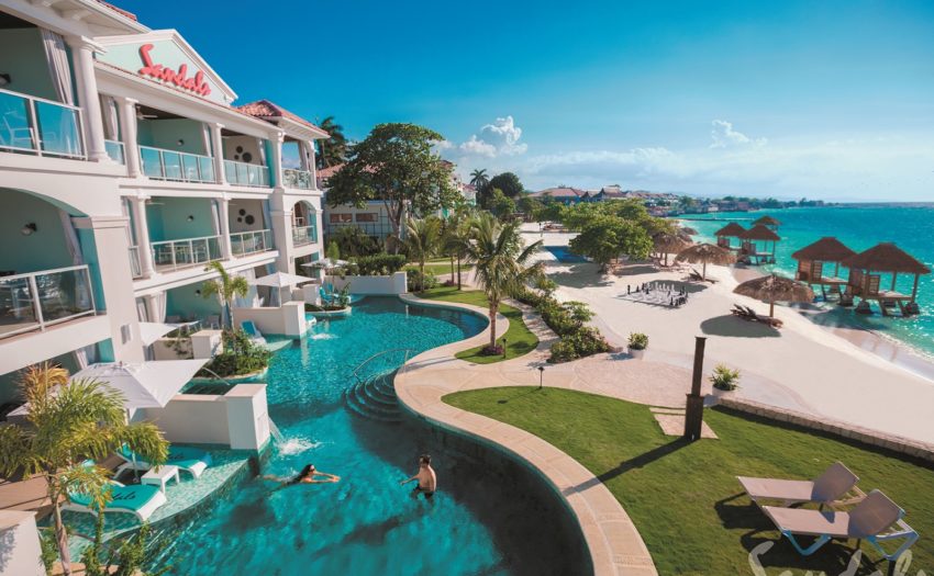 Sandals Montego Bay- Jamaica new constructed swim up rooms at sandals montego bay