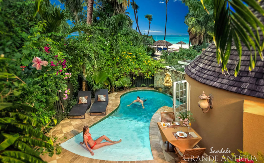 Caribbean Honeymoon Butler Rondoval Caribbean Honeymoon Butler Rondoval with Private Pool Sanctuary - RP at sandals grande antigua