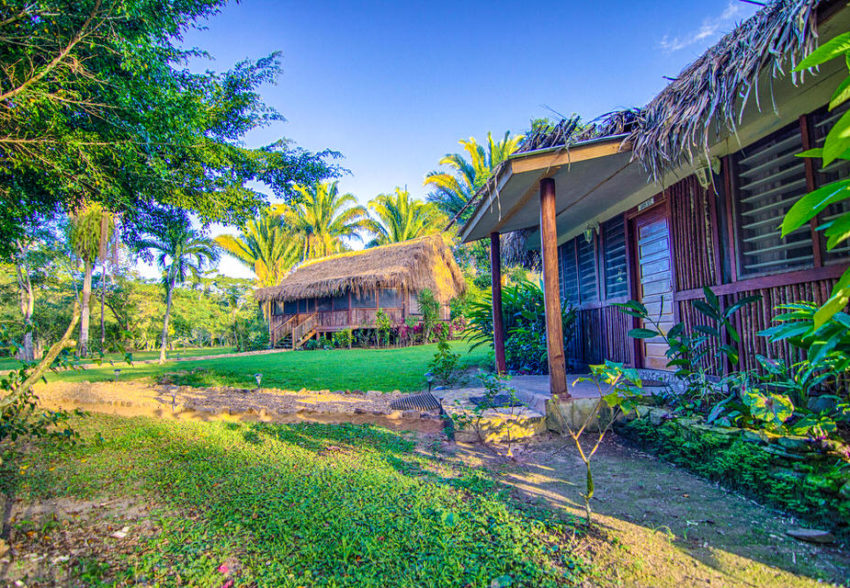 garden view cabanas at bocawina belize resort in southern belize