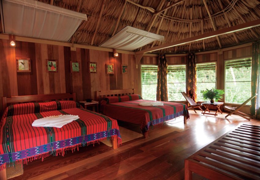family cabanas interior family cabanas at pooks hill lodge in belize