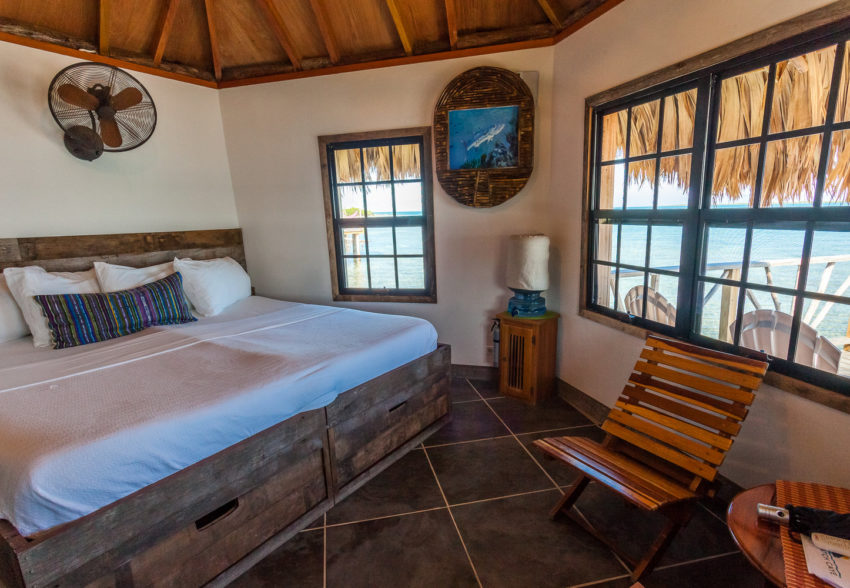 premier over the water cabana premier over the water cabana at thatch caye island in belize