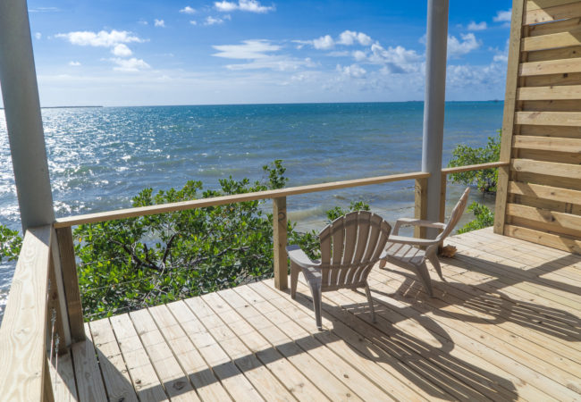 Oceanfront Cabanas Oceanfront Cabanas overlooking the caribbean sea at thatch caye island resort belize