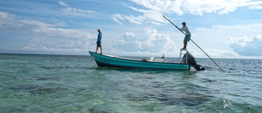 guests fly "sport" fishing in belize