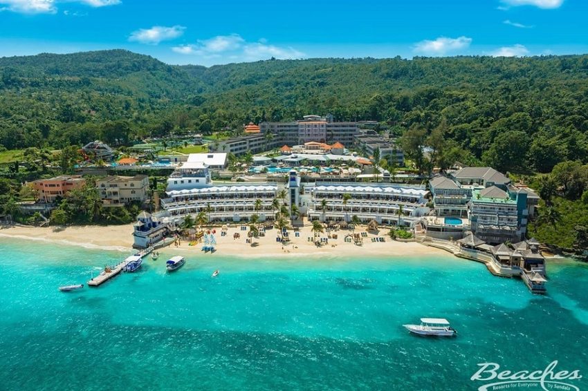 aerial view of beaches ocho rios in ocho rios jamaica