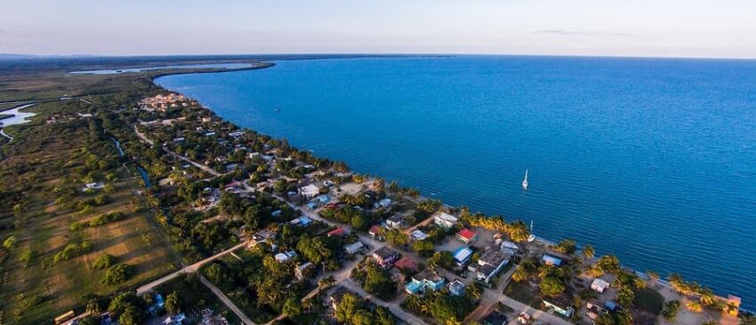 hopkins village, a belize vacation destination ariel view of hopkins village