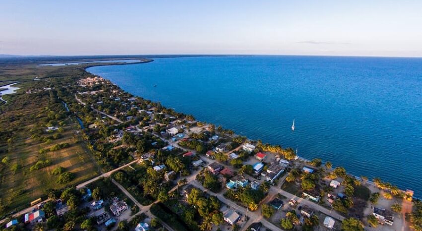 hopkins village, a belize vacation destination ariel view of hopkins village