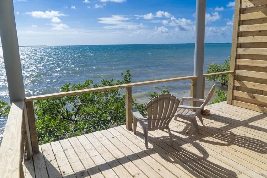 Oceanfront Cabanas, Thatch Caye Island Resort Oceanfront Cabanas, Thatch Caye Island Resort
